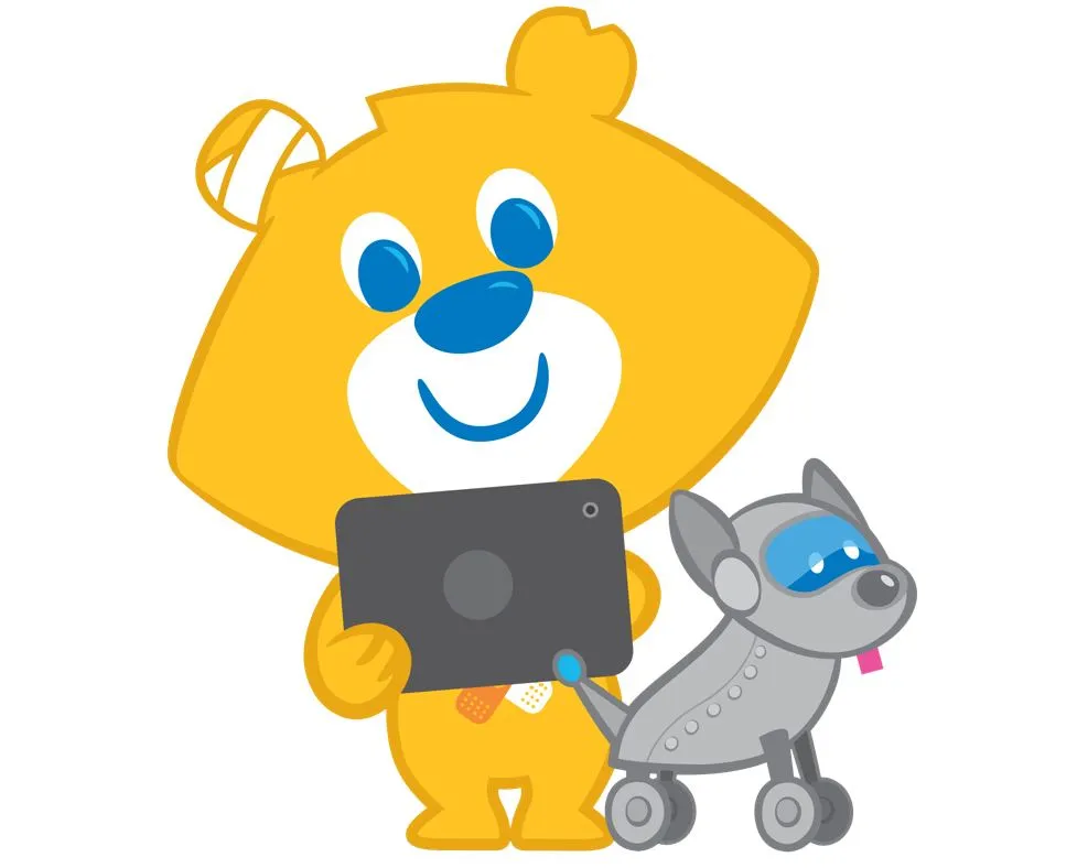 Image of Theo Tablet and robot dog