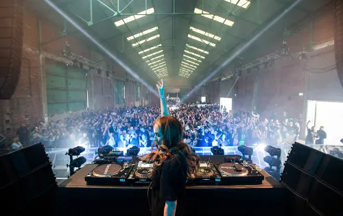 Image of a DJ with crowd