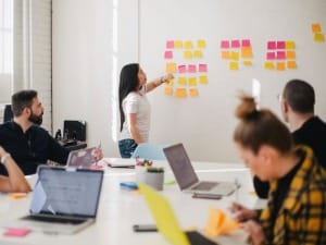 a picture of a number of people taking part in a workshop.