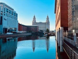 A picture of the outside of the System C Liverpool Waters office