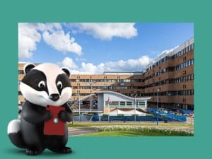 A picture of the BadgerNet badger at Nottingham university hospitals nhs trust.