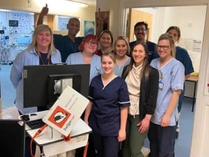 A picture of the team at South Tees NHS Hospital.
