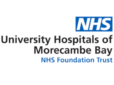 University Hospitals of Morecambe Bay NHS logo.