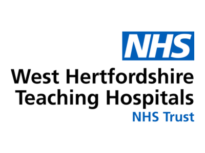 West Hertfordshire Teaching Hospitals NHS Trust logo.
