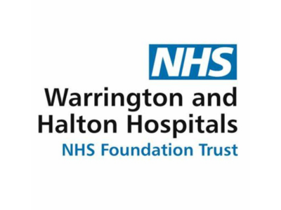 Warrington and Halton NHS Hospitals logo.