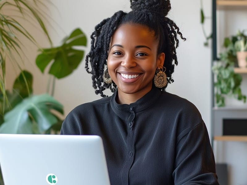 IT and Digital Services worker on a laptop.